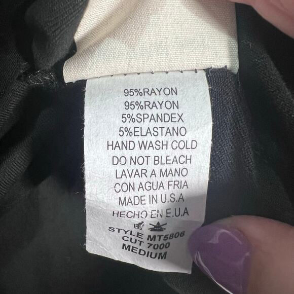 Three Bird Nest M Cross Front Long Sleeve Blouse Boho Casual Boutique with Tags - Picture 5 of 7